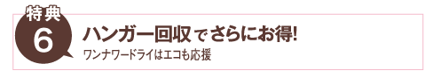 ハンガー回収エコバックご利用でさらにお得